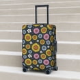thumbnail image 6 of Susaid Colorful Sunflowers Print Elastic Washable Suitcase Cover with Hidden Zipper, Fits 18-32 Inch Luggage for Protection During Travel-Medium, 6 of 7