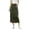 Army Green, variant on Bxsruta Womens Long Skirt Cotton Linen Midi Skirts Casual Flowy Skirt with Pockets and Elastic Waist