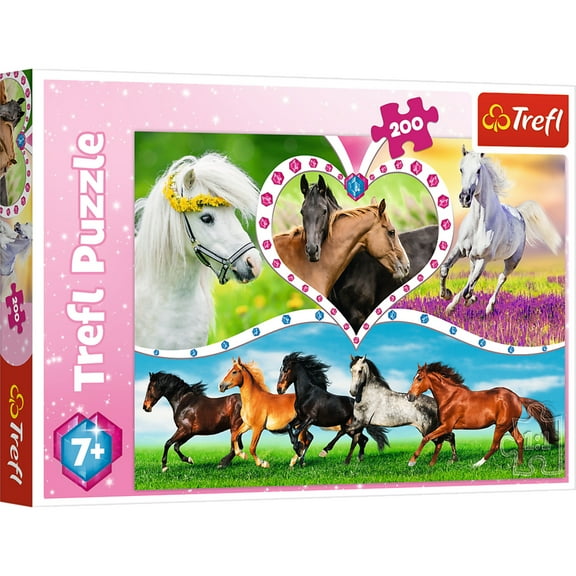 Trefl Kids 200pc Beautiful Horses puzzle
