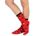 thumbnail image 5 of TeeHee Valentine's Day and Mother's Day Love Cotton Crew Socks for Women 5-Pairs, 5 of 7