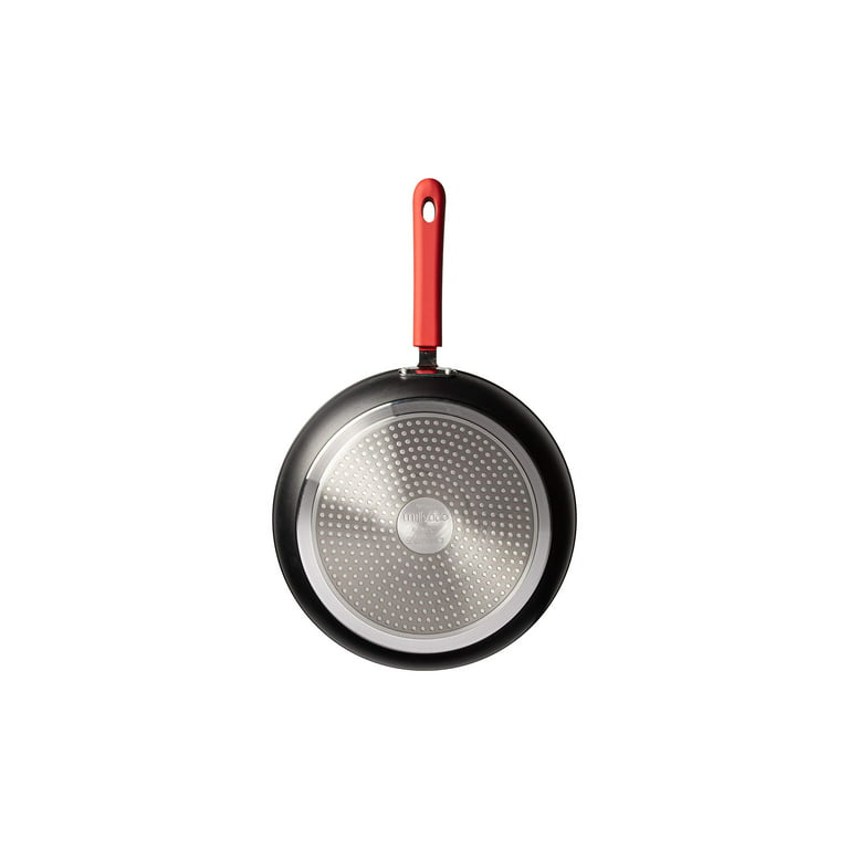 Millvado 11 Nonstick Frying Pan: Large Skillet With Heavy Duty Non Stick  Coating - Red Silicone Handle - Induction Compatible Frypans