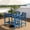 Navy, variant on SERWALL 41" Outdoor Bar Table, HDPE All Weather Adirondack Outdoor Bar Height Table, Black