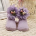 thumbnail image 1 of Princess Infant Baby Girls Lace Big Flowers Bow Ankle Socks Spanish Newborn, 1 of 6