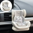 thumbnail image 2 of 1Pcs Doll Car Seat,Car Seat Decor Holder,Car Doll Display Stand ,Adorable Air Vent Accessory with Safety Belt,Soft Plush & Plastic Car Decorations for Car Dashboard,for Doll Fans,Collector,White, 2 of 8