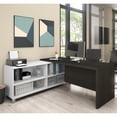 thumbnail image 3 of Bestar Pro-Linea L-Desk in White and Bark Grey, 3 of 5