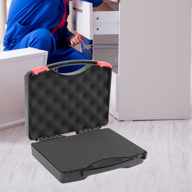 Multifunction Protect toolboxes with Sponge Watertight Foam Organiser DIY Compartment Durable Anti Impact Empty Box Suitcase for Workplace 255mmx210mmx70mm