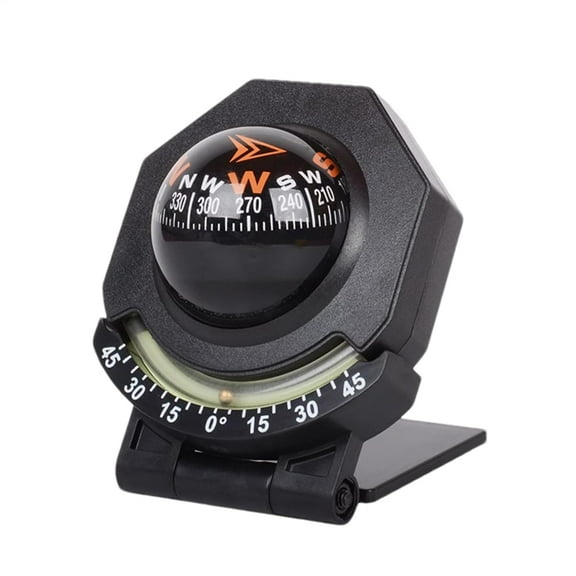 Car Compass Ball - Glowing Navigation Finder, Portable Inclinometer, Adjustable Compass Tool | Road Trip, Adventure Outdoor Gear, Dashboard Compasses for Vehicle Car Trucks Accesso