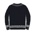 thumbnail image 2 of Gioberti Kids and Boys 100% Cotton V-Neck Cable Knit Sweater, 2 of 5