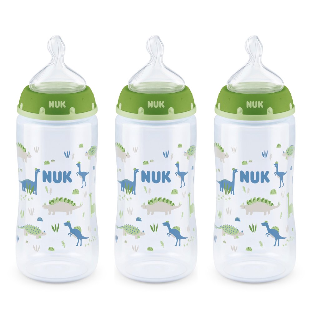 NUK Wide-Neck Bottles 0 m, 10 oz, 3-Pack - Walmart.com - Walmart.com
