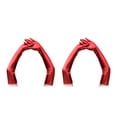 thumbnail image 1 of Minnieouse Guantes largos hasta el codo, accesorio de ropa para mujer, adorno de vestir para niñas, guante de fiesta de charol para mujer con Color sólido Rojo 2piezas Minnieouse CBP469226, 1 of 6