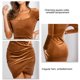 thumbnail image 5 of Vestido De Manga Larga Con Cuello Cuadrado, Elegante Y Elegante Vestido De Manga Larga Con Cintura Ajustada Cómodo De Moda Para Vacaciones Para Mujeres Para Fiesta ANGGREK  Otros, 5 of 5