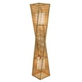 thumbnail image 3 of Artiva USA Phuket 51" 2-Light Handcrafted Rattan Floor Lamp, Natural, 3 of 4