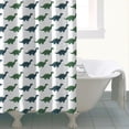 thumbnail image 4 of Green Blue Dinosaurs Pattern Shower Curtain 72"x84" ,Bathroom Decorative Shower Curtains Set with 12 Hooks,Modern Waterproof Washable Shower Curtain, 4 of 6