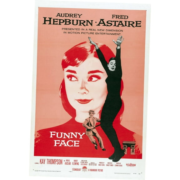 Funny Face Movie Poster Audrey Hepburn 16in x 24in Poster Square Adults Best Posters