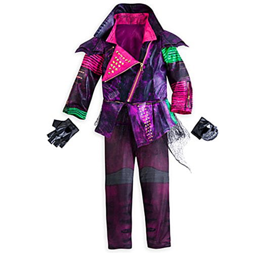 Disney Store Descendants Mal Costume for Girls ~ 5/6 (Jacket, Leggings, and  Gloves)