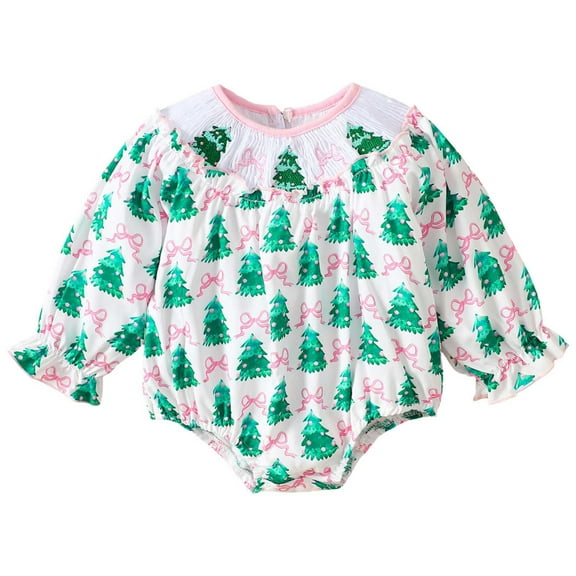 Gibobby Newborn Baby Boy Girl Fleece Romper Jumpsuit Solid Color Long Sleeve Thick Sweater Onesie Warm Winter Outfit Clothes(Green,12-18 Months)