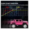 thumbnail image 4 of JOYLDIAS 12V Kids Ride on Car 3 Speeds Licensed Mercedes-Benz Electric Toy with Remote Control, LED Light (Pink), 4 of 9