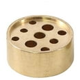 thumbnail image 3 of opvise Decorative Mini Incense Holder Copper Heat-resistant Incense Base with 9 Holes Creative Sandalwood Incense Burner S, 3 of 7