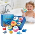 thumbnail image 6 of Dinosaur Bath Bombs,Kids Bath Bombs with Toys Inside,2026 New Natural Bath Bombs for Kids with Mega Bubbles & Surprise Inside, 6Pack(Blue), 6 of 9