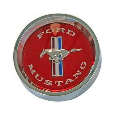 Scott Drake C5ZZ-1130-W 1965-1966 Styled Steel Hub Cap Red
