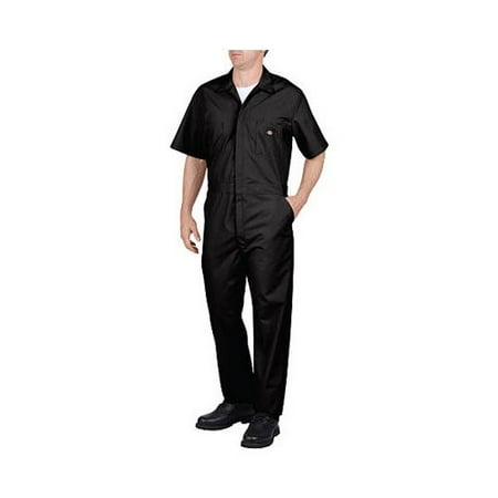 Dickies Men's Short Sleeve Coverall - Black XL
