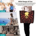 thumbnail image 6 of Kdxio Red Skull Spider Casual Tote Bags Women Big Capacity Shoulder Bag for Women Travel Shoulder Bags Handbags, 6 of 6
