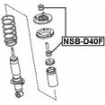 thumbnail image 2 of Febest FRONT SHOCK ABSORBER BUSHING # NSB-D40F OEM 56217-EB70A, 2 of 2