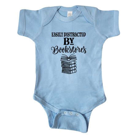 

Inktastic Reading Gift Distracted by Bookstores Gift Baby Girl Bodysuit