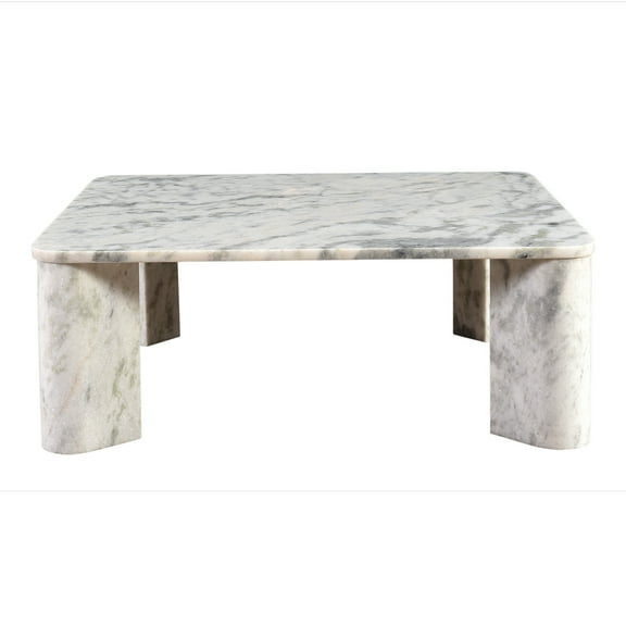 Moe's Home Collection Evelyn Coffee Table Ashen Grey Matrix Stone Coffee Tables