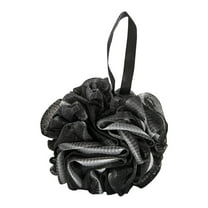 Ikohbadg Bath Loofahs Sponge Shower Pouf Body Scrubber Mesh Pouf Bath Sponge, Shower Mesh Ball Soft Pouf Body Scrubber, Exfoliate, Cleanse, Soothe Skin, Men Women Bathroom Accessories, Black