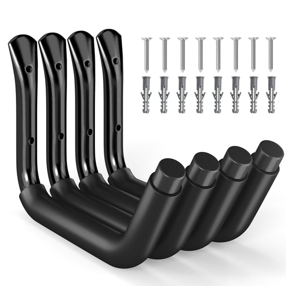 Storvive Kayak Storage Racks, 4 pack Wall Mount Kayak Hooks, 110 lb Capacity, Garage Storage Rack for Kayak, Canoe, Paddle Board & Surfboard