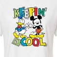 thumbnail image 3 of Disney - Keepin It Cool - Juniors Cropped Cotton Blend T-Shirt, 3 of 5