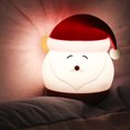thumbnail image 2 of Luz nocturna de Papá Noel para niños, bonita lámpara de Navidad, regalo, protección ocular de silicona, lámpara de noche portátil para mesita de noche para dormitorio JAMW Sencillez, 2 of 5