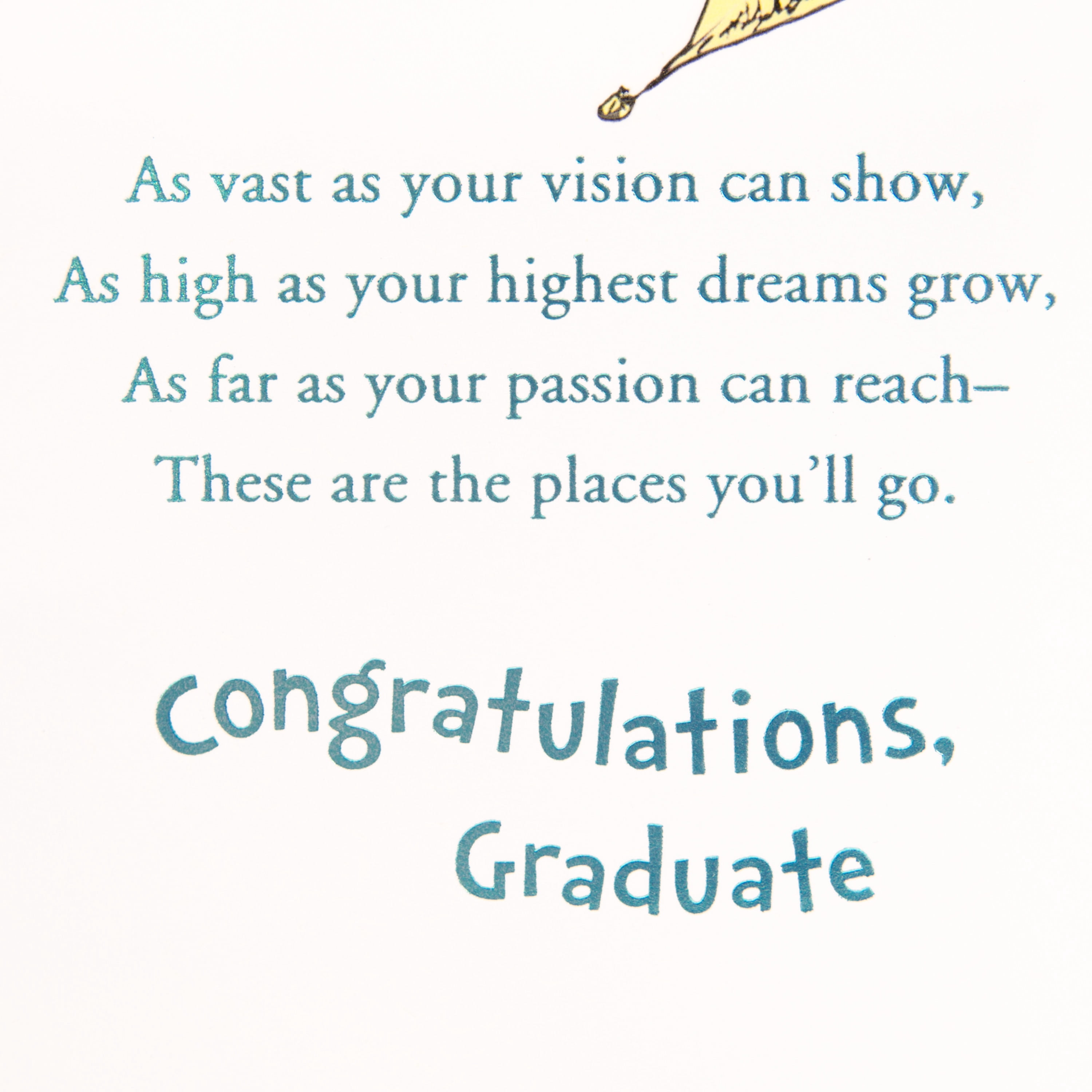 Hallmark Dr. Seuss Graduation Card (You're Off and Away)
