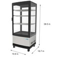 thumbnail image 7 of Koolmore LED Metal Countertop Refrigerator Display Case in Black/Silver, 7 of 7