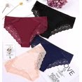thumbnail image 5 of Charmo Women's Sexy Bikini Lace Panties Lingerie Hipster Briefs Underwear 4 Pack, 5 of 7
