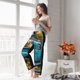 thumbnail image 5 of Fotbe Vintage Pickup Sunflower Dog Pantalones de Pijama para Mujer, Pantalones de Dormir, Pantalones Pj con Cordón y Bolsillos-X-Large, 5 of 6