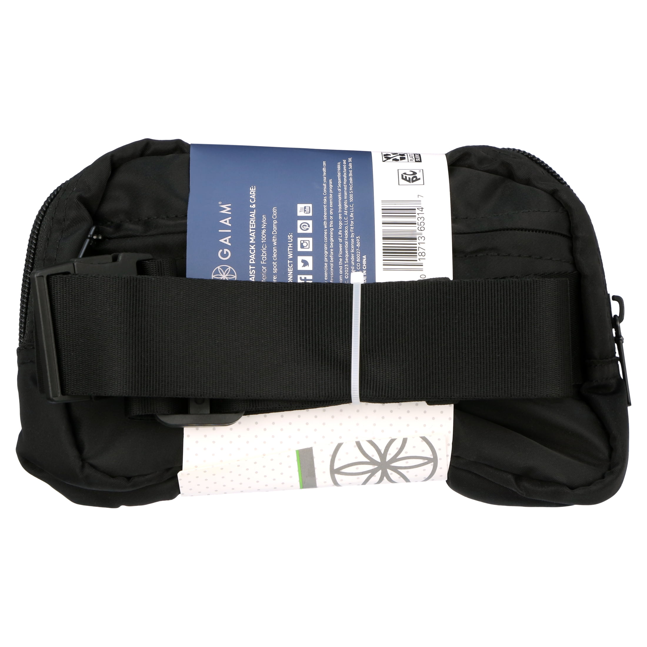 Gaiam Wander Waist Pack Black Walmart