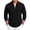 #02 Black, variant on Men's Quarter-Zip Pullovers Casual Stretch Long Sleeve Sweatshirts Soft Warm Tops for Winter Business Casual Army Green(M-2XL)