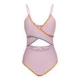 thumbnail image 4 of Taqqpue Beach Vacation Clothes for Women High Waisted Bikini Sets for Women Twist Front Tie Back 2 Piece Bathing Suit V Neck Ruched Swimsuits Bikinis Spaghetti straps Swimwear for Beach, 4 of 4