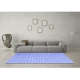 thumbnail image 3 of Ahgly Company Indoor Square Abstract Blue Contemporary Area Rugs, 4' Square, 3 of 4