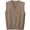 Camel, variant on Womens Sweater Vest V Neck Sleeveless Knitwear Classic Pullover Vests Casual Business Fashion Tops M