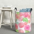 thumbnail image 1 of YFYANG Waterproof Laundry Hamper, Rose Watercolor Painting Laundry Basket Oxford Fabric with Handle Foldable, M, 1 of 8