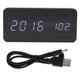 thumbnail image 3 of Relojes con control por voz Reloj despertador LED de madera Reloj rectangular Reloj electrónico Solución innovadora Jadeshay  A, 3 of 8