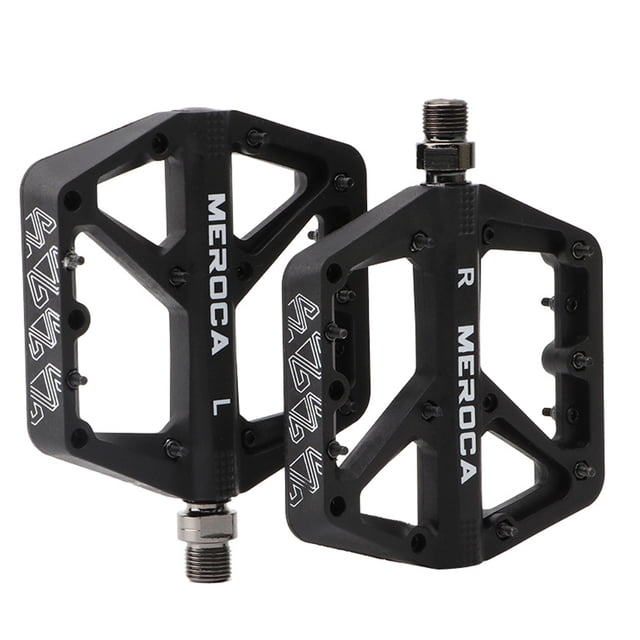 Pedales de MTB planos ultraligeros MEROCA Pedal de bicicleta de nailon Pedales de plataforma para bi MEROCA Pedal de bicicleta