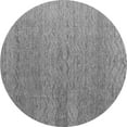 thumbnail image 1 of Ahgly Company Indoor Round Abstract Gray Modern Area Rugs, 3' Round, 1 of 4