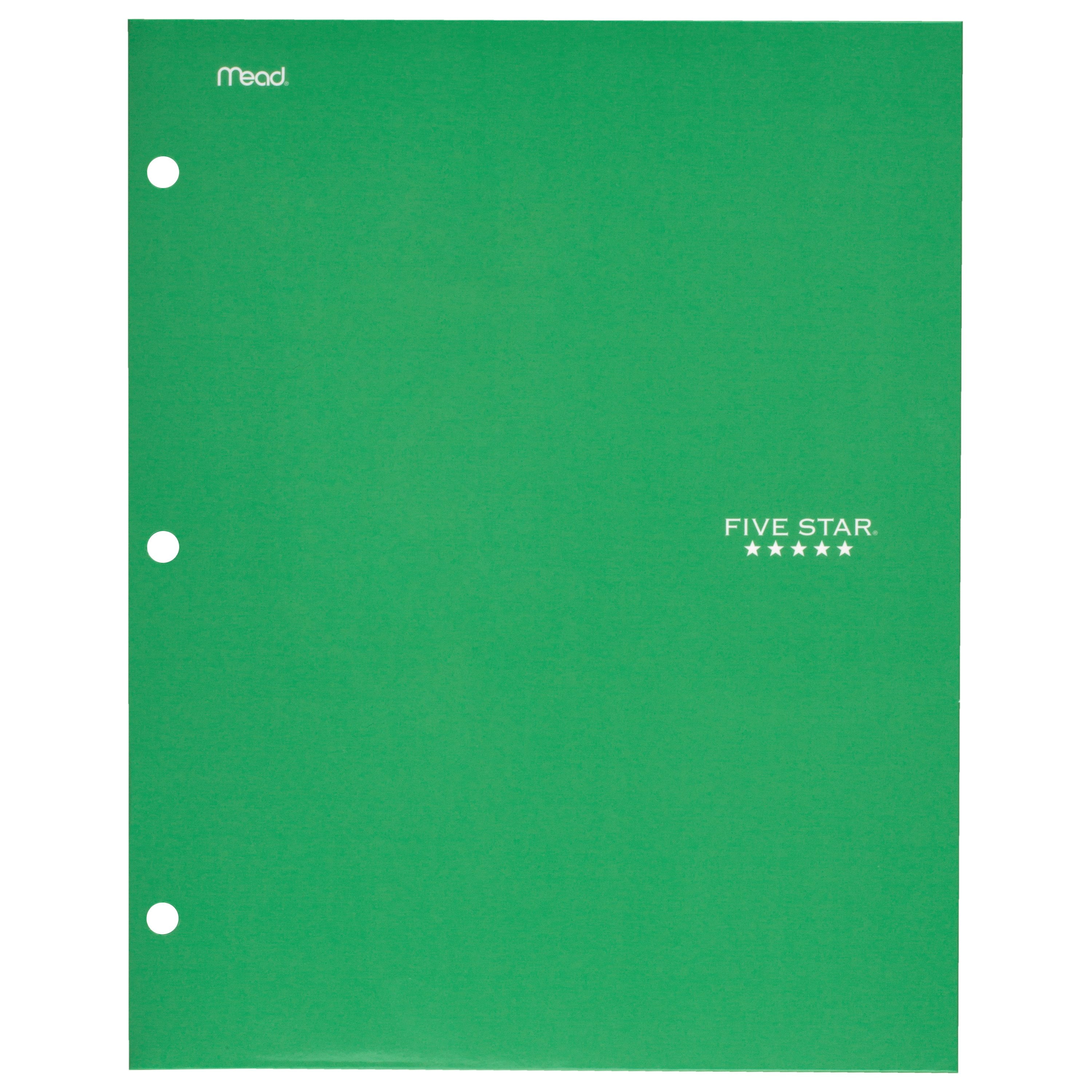 Five Star 4-Pocket Paper Folder, Assorted Colors (33585)