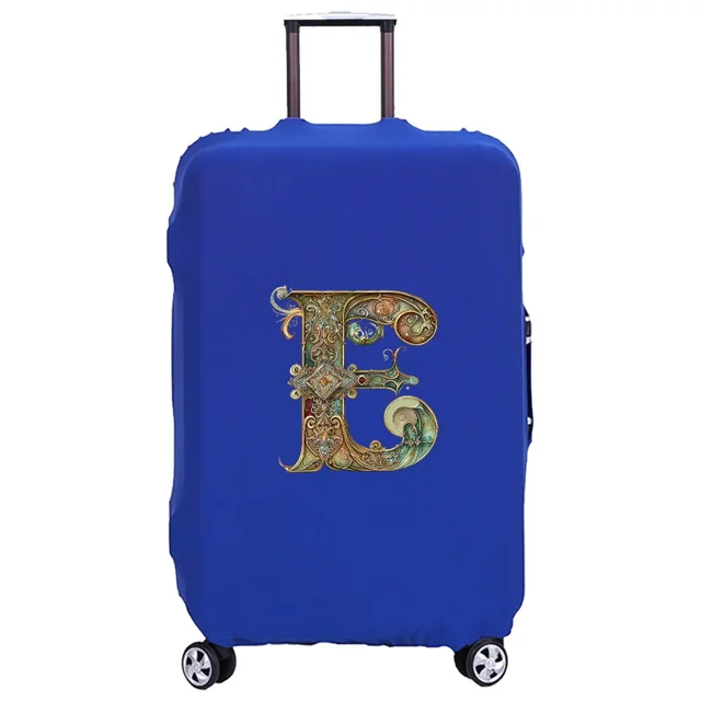 Housse de Valise Lavable Housse de Protection Étui Anti-Rayures Housse Adaptée Motif Imprimé Graphique Convient à 18-32 Pouces 8Graphic Letter E S