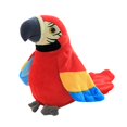 thumbnail image 1 of TISHITA Peluche 22 cm Jouets Parrot Oiseau en Peluche Poupée de Simulation Répète Parlant Parlant Chanter Parle un Rouge, 1 of 4