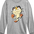 thumbnail image 3 of Pokémon - Meowth Mischevious Laugh - Youth Long Sleeve Graphic T- Shirt, 3 of 5